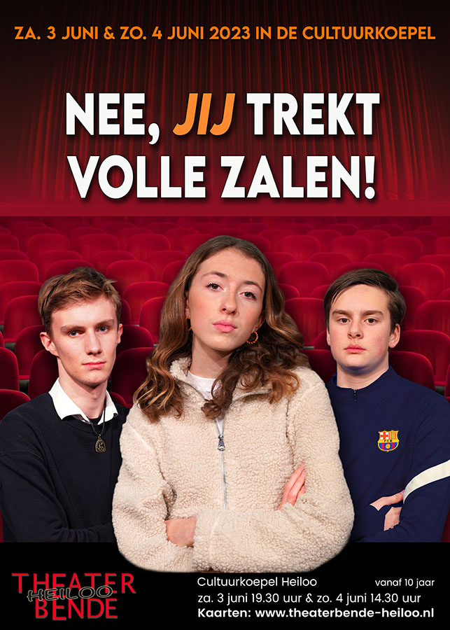 Nee, jij trekt volle zalen!